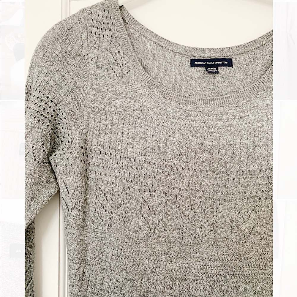 Pointelle Sweater Dress